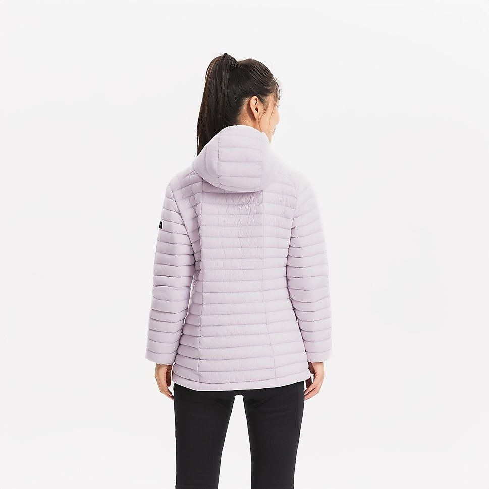 FORCLAZレディースダウンジャケット フード付きTREK100 PPL