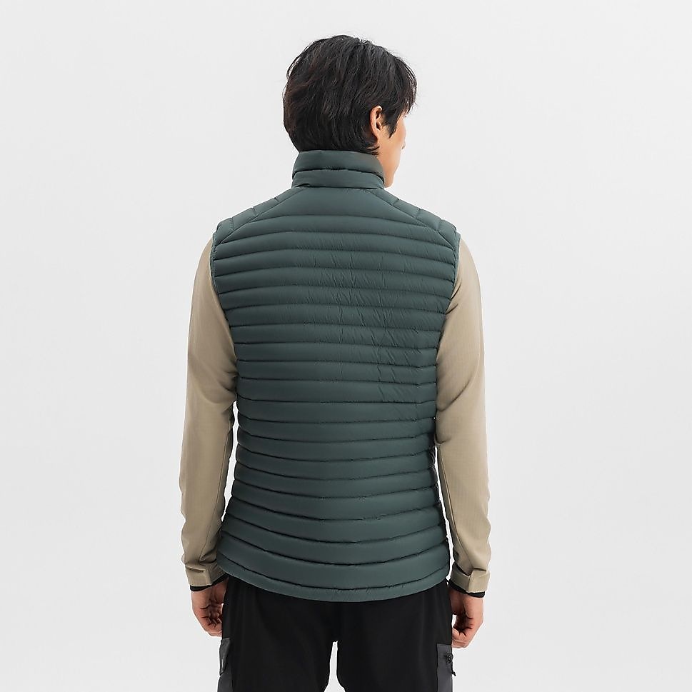 FORCLAZメンズダウンベストMT100 GRN