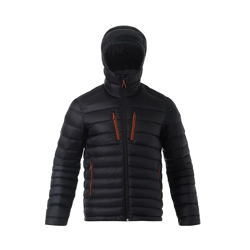 FORCLAZメンズダウンジャケット フード付きTREK500 BLK