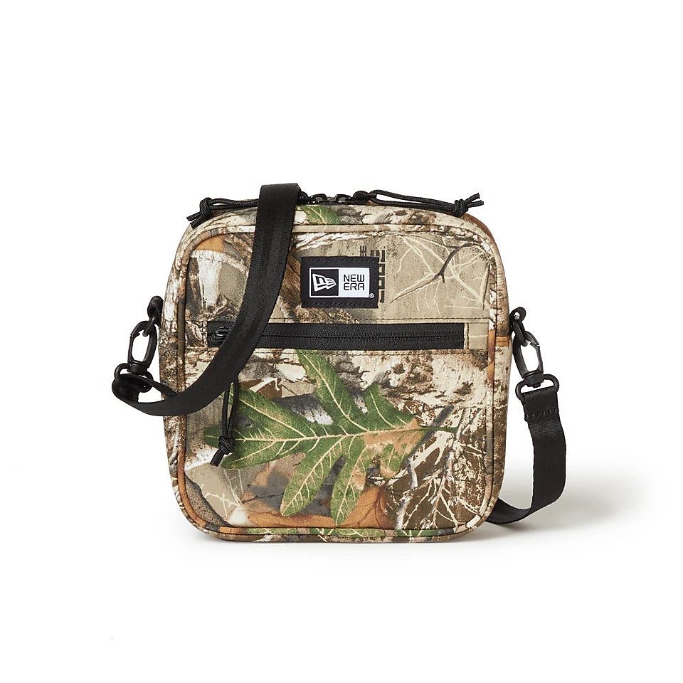 SQUARE SHOULDER POUCH REAL TREE