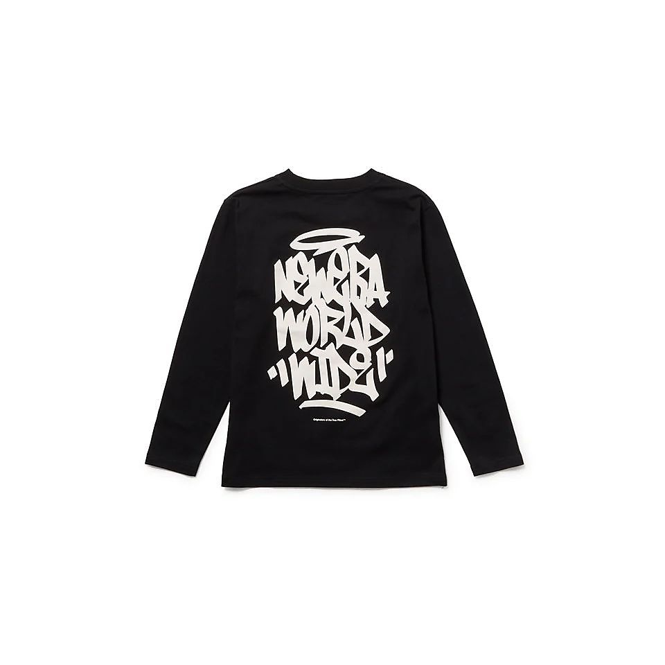 YTH LS CT TEE TAGGING BLK