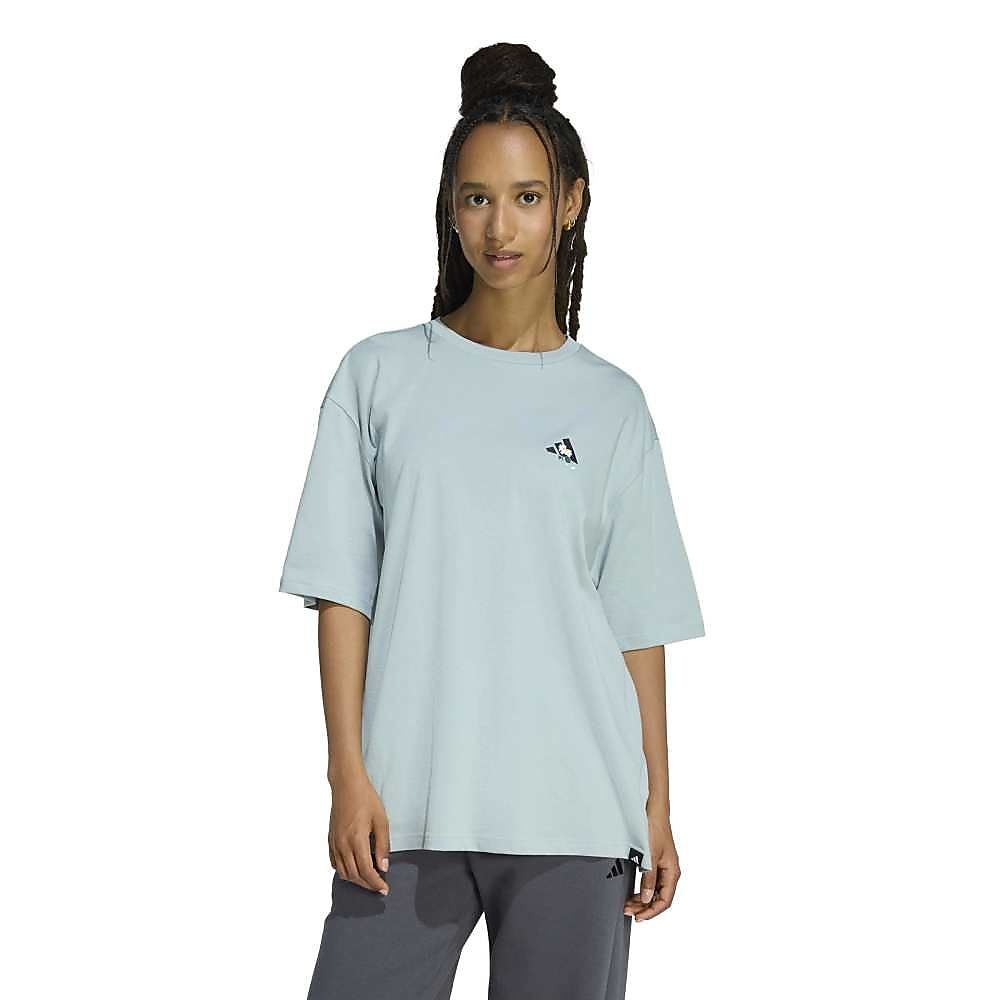 W FLOWER オーバーサイズ グラフィック Tシャツ