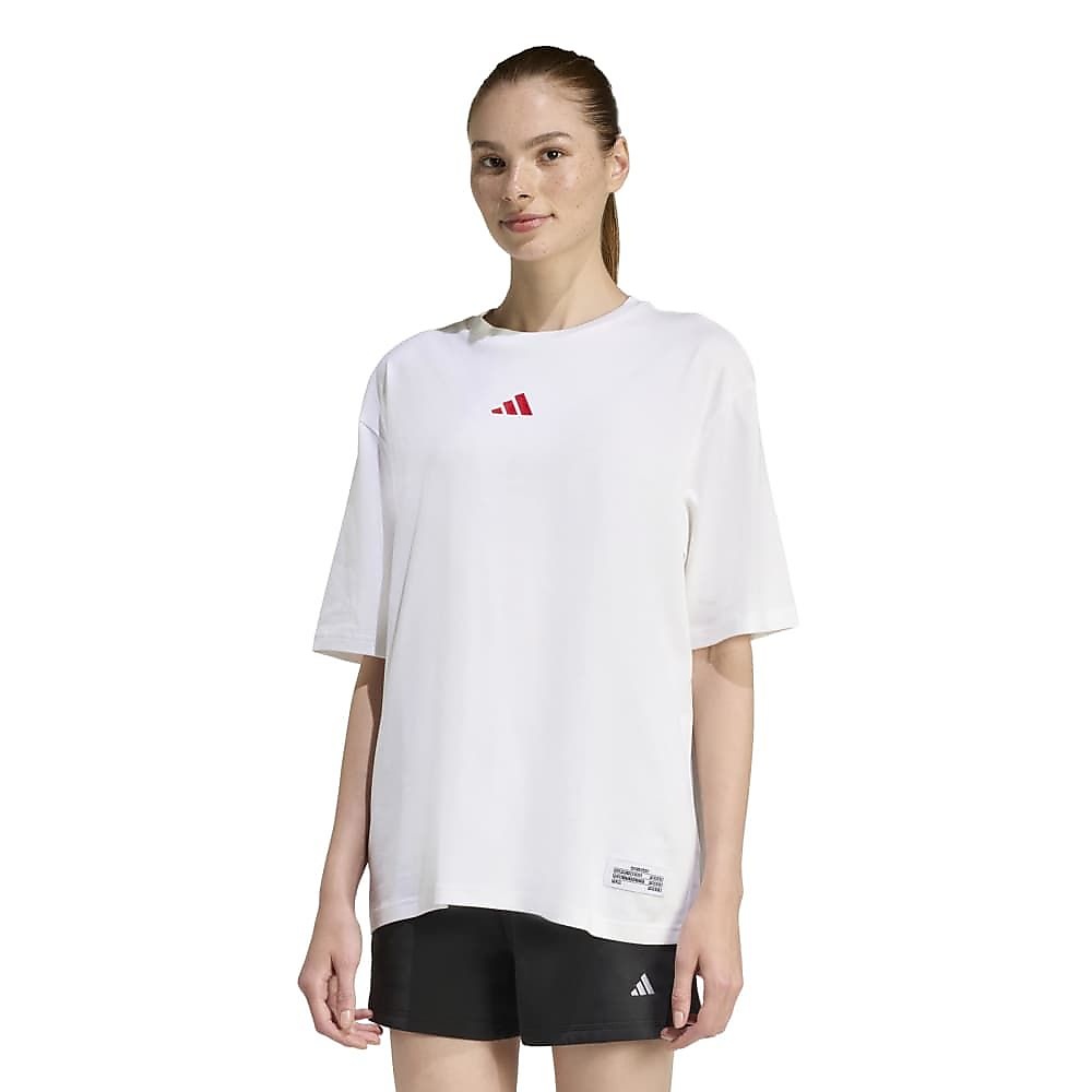 W オーバーサイズ バックグラフィック Tシャツ