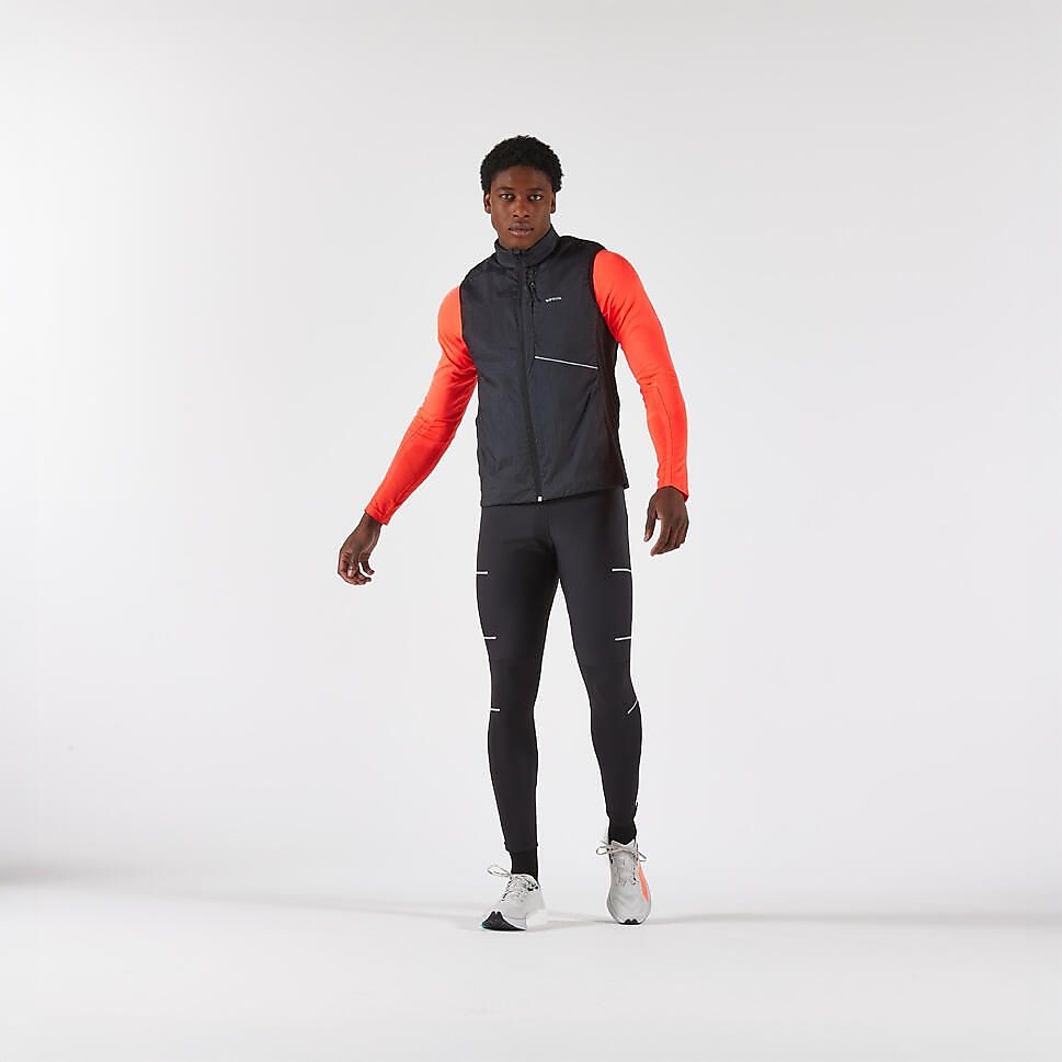 KIPRUNメンズ ランニングベスト500 WARM BLK