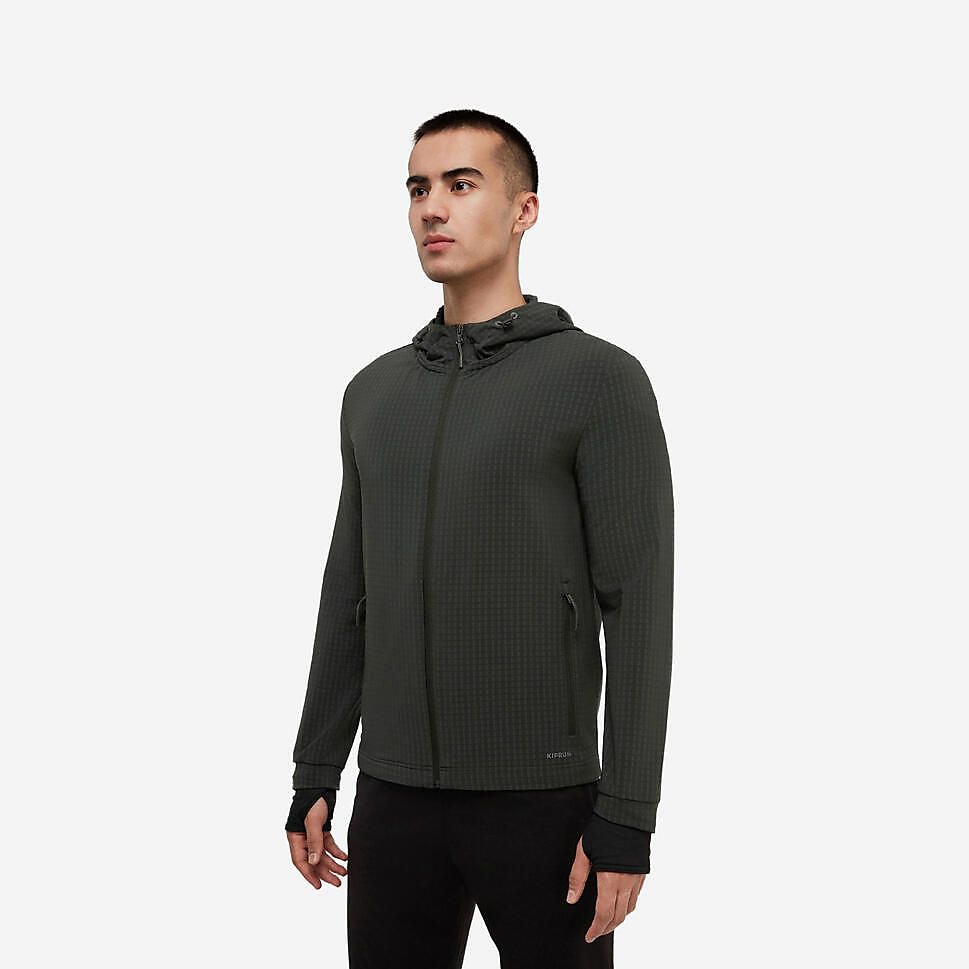 DecathlonメンズジャケットRUN500 WARM KAK