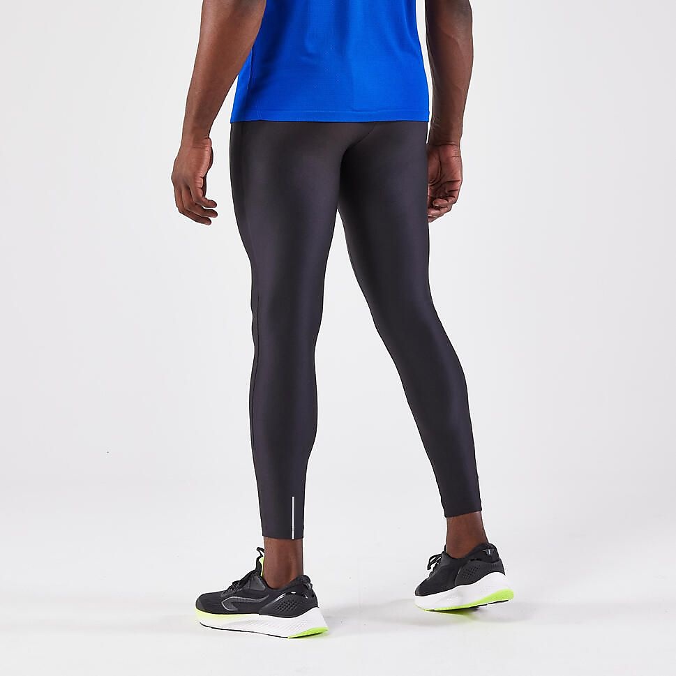 DecathlonメンズロングタイツRUN100ドライ BLK