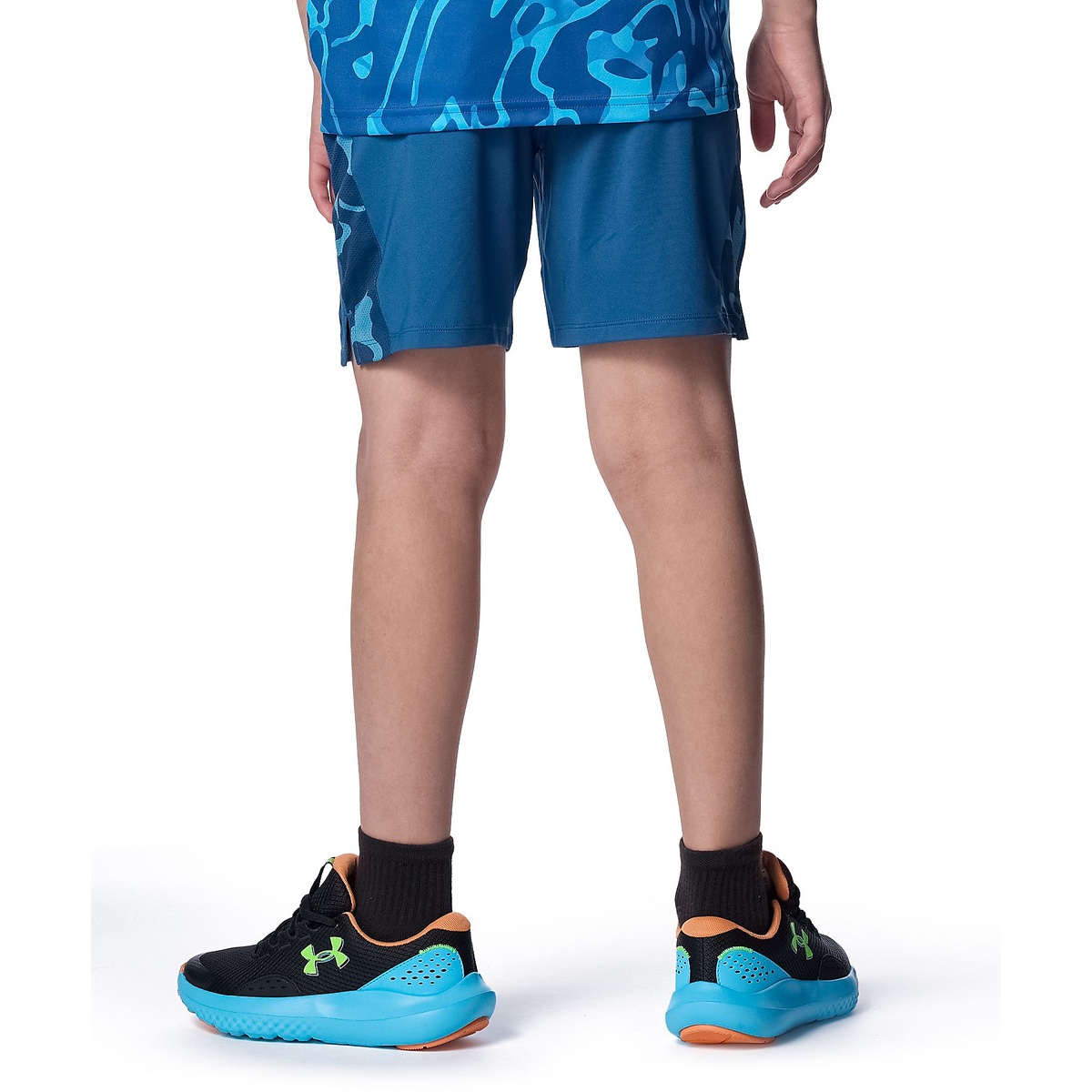UA TECH VENT PRINT BLOCK SHORTS