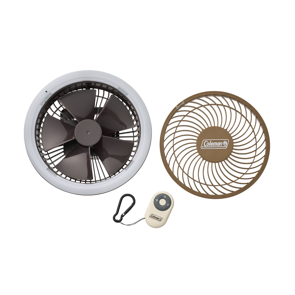 アウトドアマルチライトファン(ブラウン)