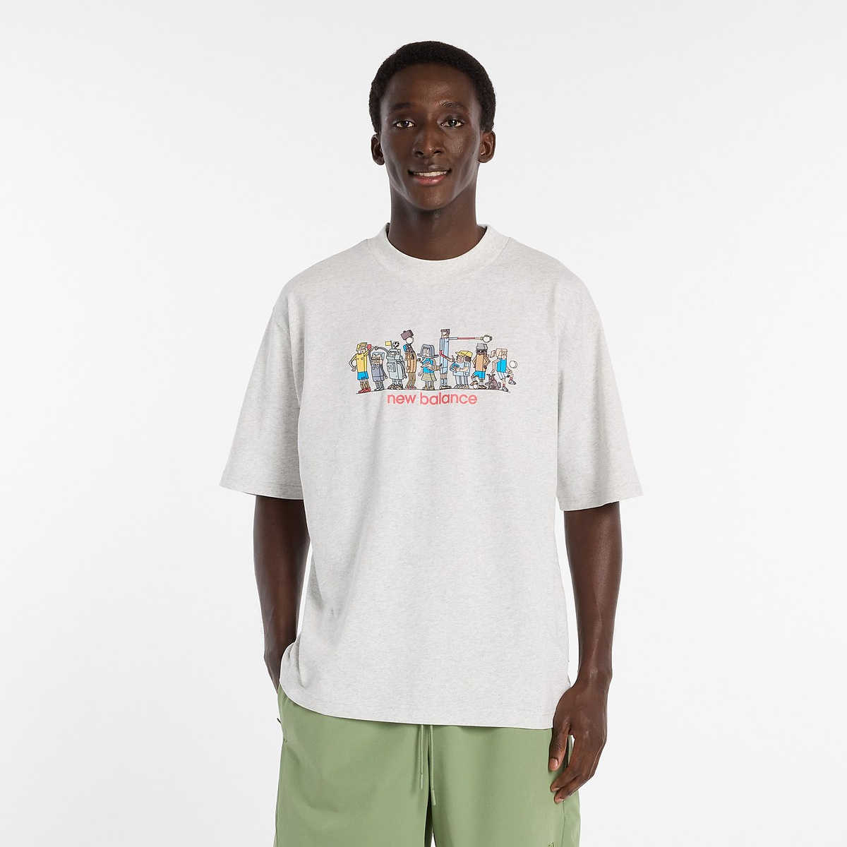 Ghica ラインアップオーバーサイズTシャツ