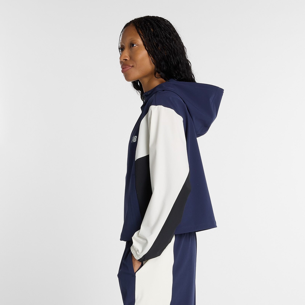 ウーブンフーデッドジャケット