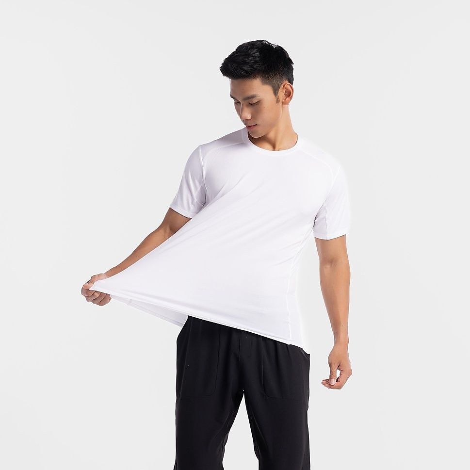 Decathlon メンズ半袖Tシャツ100 ジム・フィットネス WHT