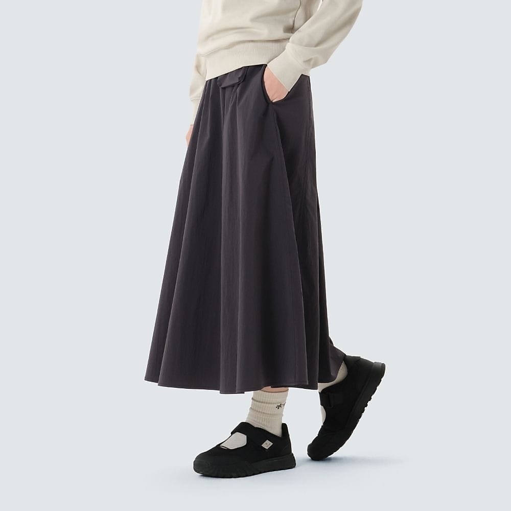 Root Flared Long Skirt M CH