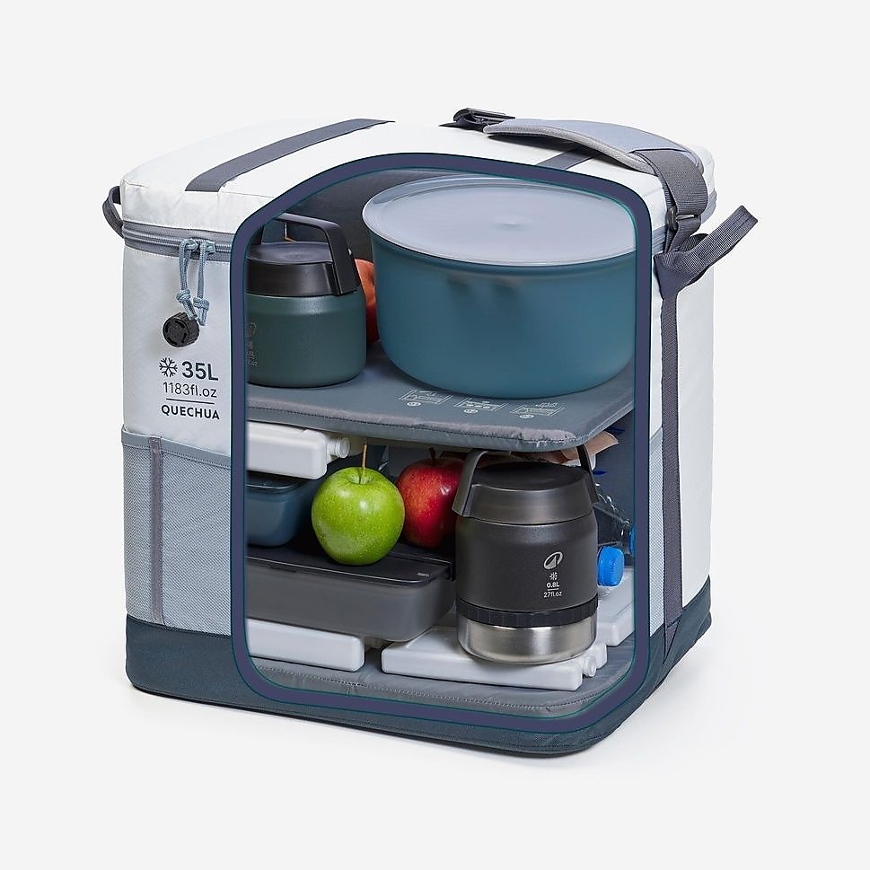 Decathlon キャンプ クーラーバッグ 500 FRESH 35L GRY