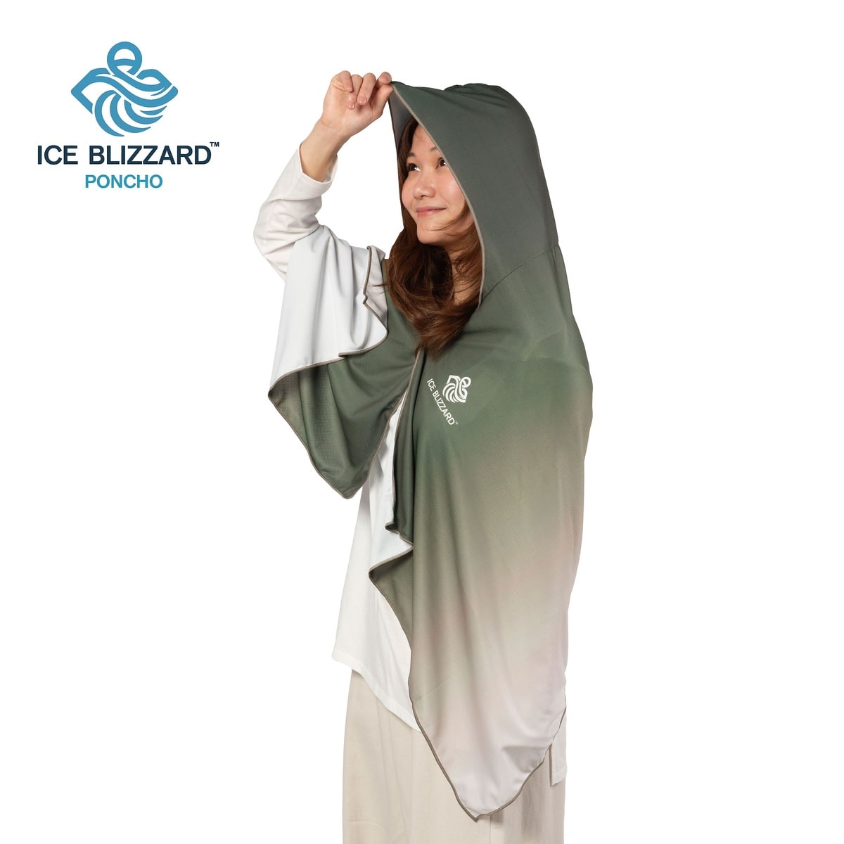 ICE BRIZZARD ポンチョ　フォレストグラデーション