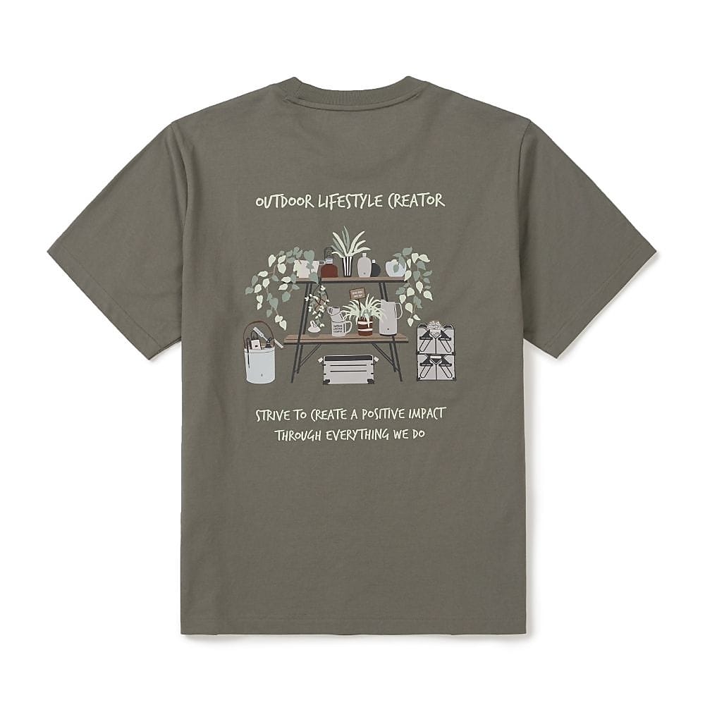 Cotton Botanic Graphic S/S T L KH