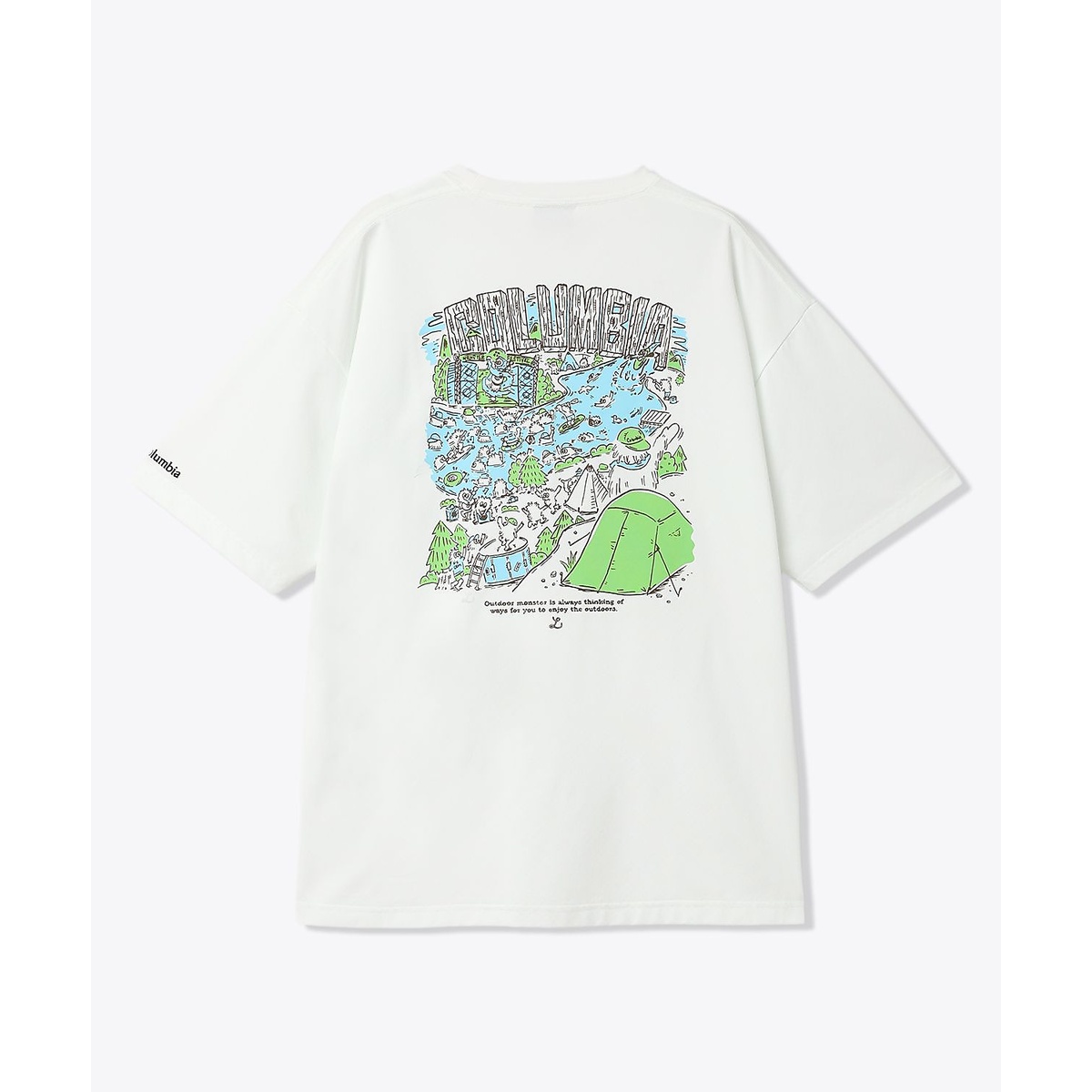 リトルベアロックグラフィックショートスリーブTシャツ