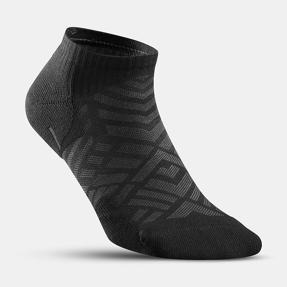 Decathlon 2足組ローカット丈ソックス HIKE 100 BLK