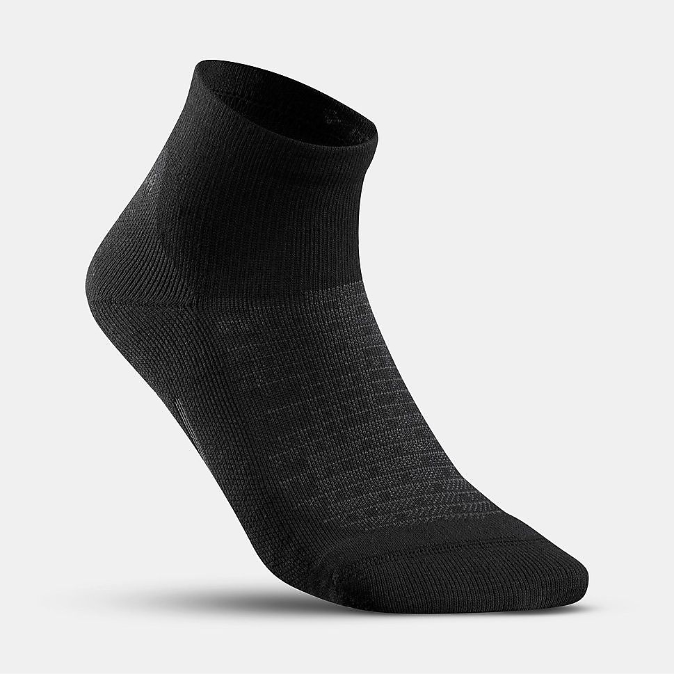 Decathlon 2足組アンクル丈ソックス HIKE 100 BLK