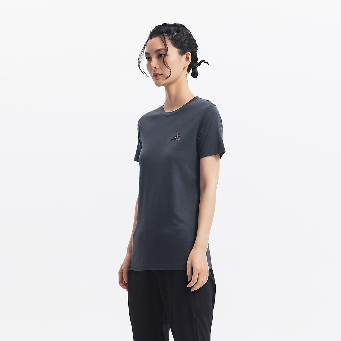 SIMOND レディース Tシャツ TRAVEL 500 WOOL GRY