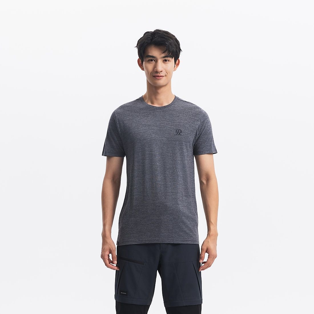 SIMOND メンズ TシャツCN TS 500 WOOL HEATHER GRY