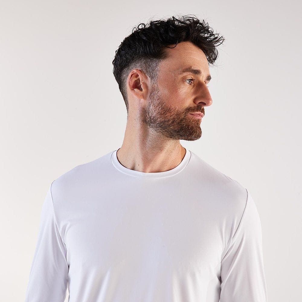 KIPRUN メンズ 長袖Tシャツ Dry500UV WHT