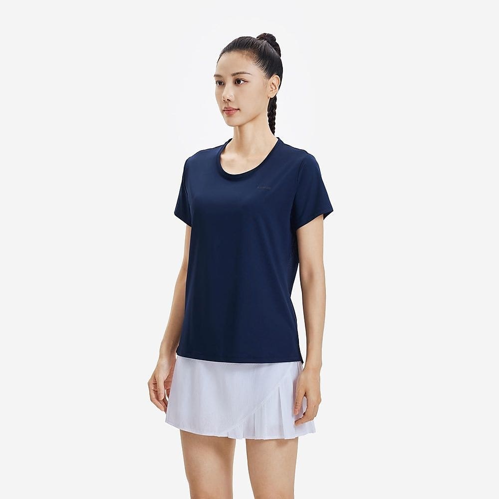 KIPRUN レディース TシャツRun500 透湿性 速乾性 NVY