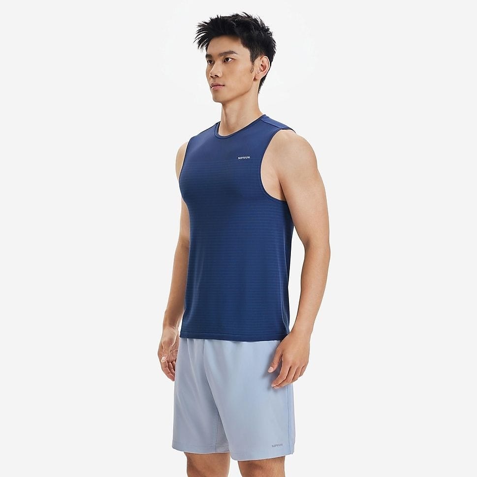 KIPRUN メンズ タンクトップ RUN 500 COMFORT BLU