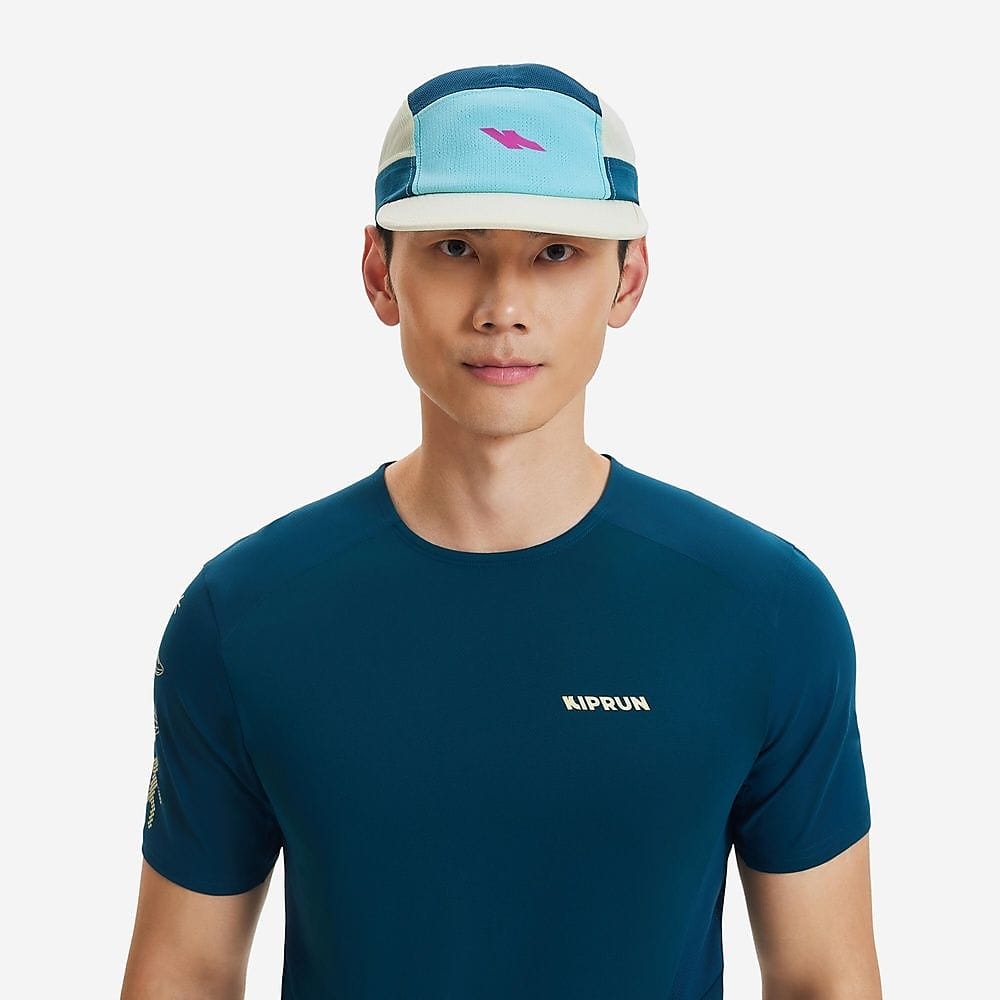 KIPRUN ユニセックス ランニングキャップ 5パネル BLU YEL