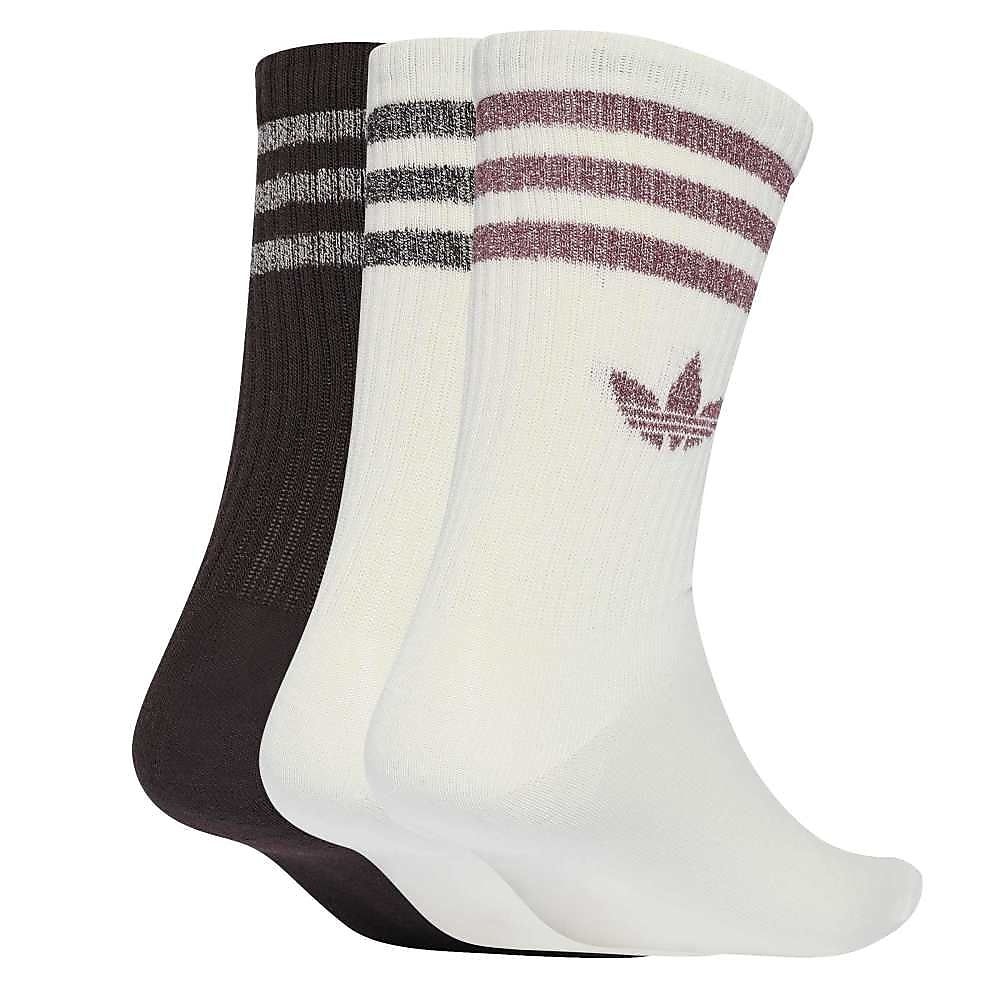 3 STRIPES GLITTER CREW SOCKS 3 PAIRS