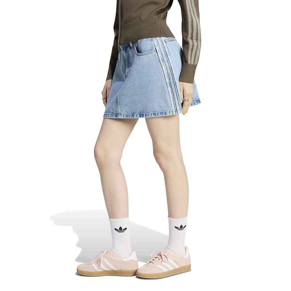 3 STRIPES MINI SKIRT DENIM