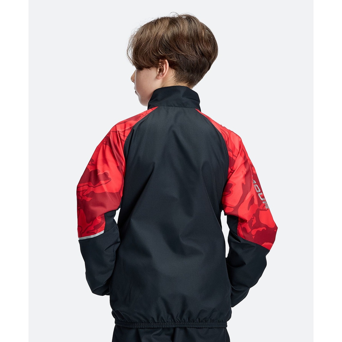 UA TRICOT PRINT WOVEN FULL-ZIP JACKET