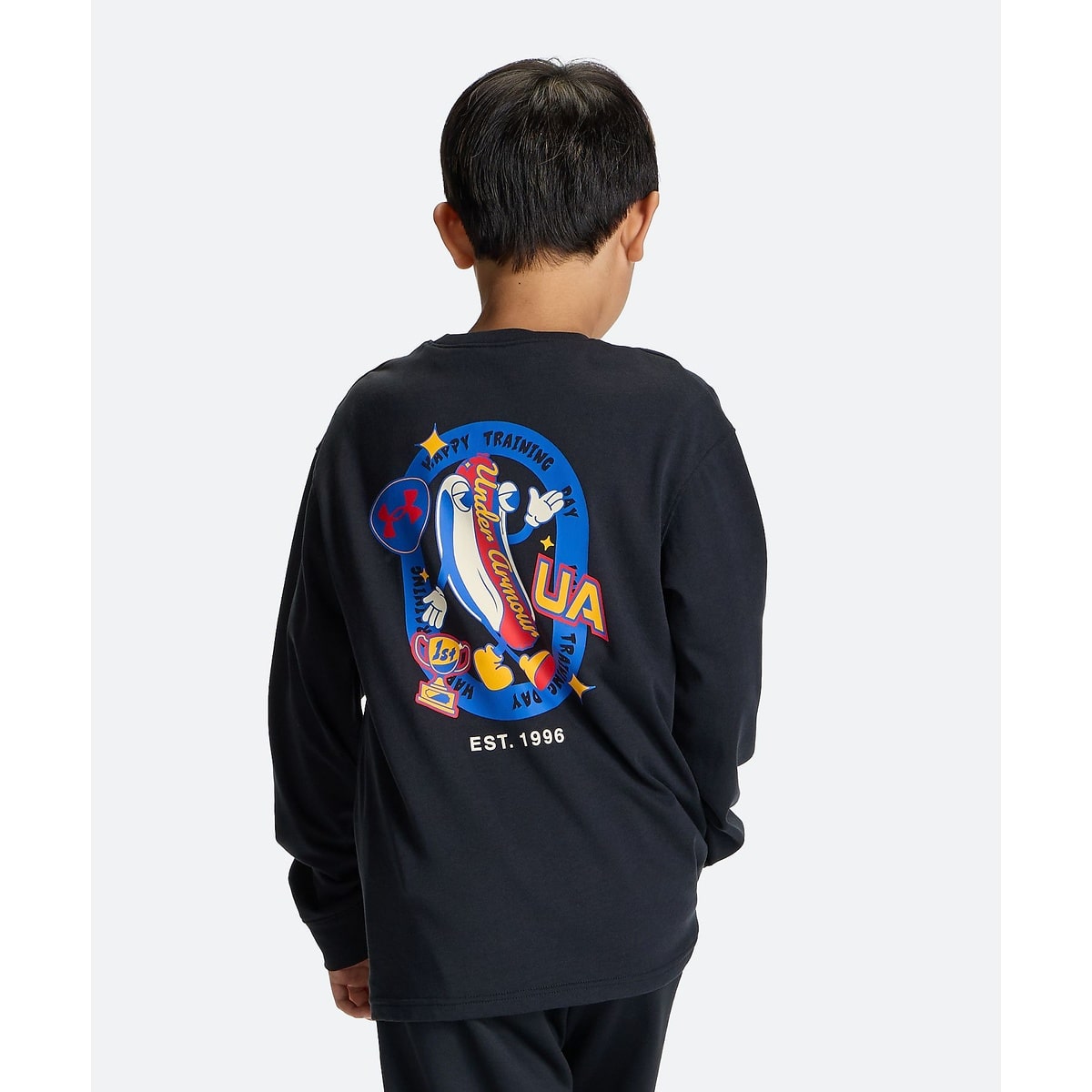 UA HEAVYWEIGHT COTTON GRAPHIC LONG SLEEVE T-SHIRT