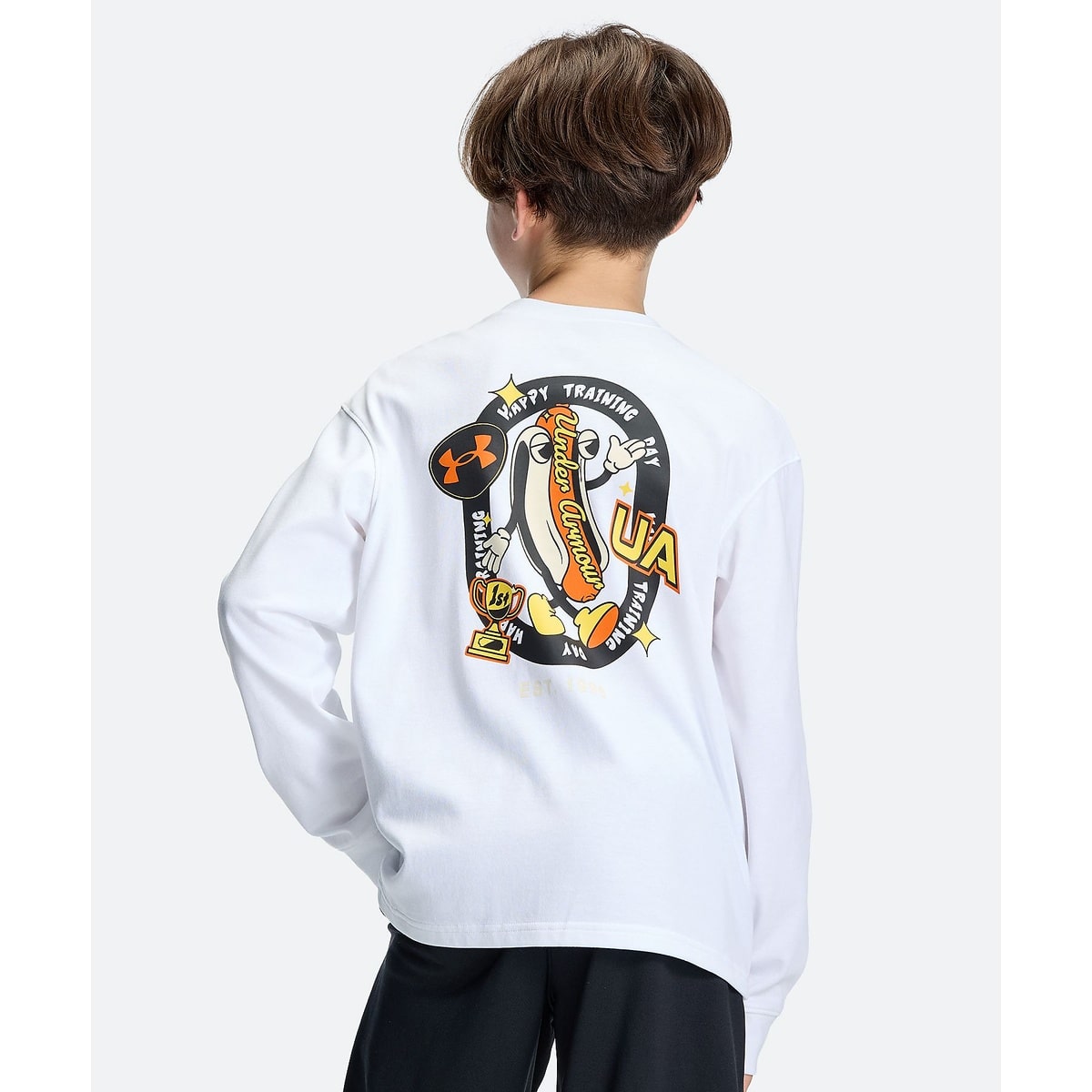 UA HEAVYWEIGHT COTTON GRAPHIC LONG SLEEVE T-SHIRT
