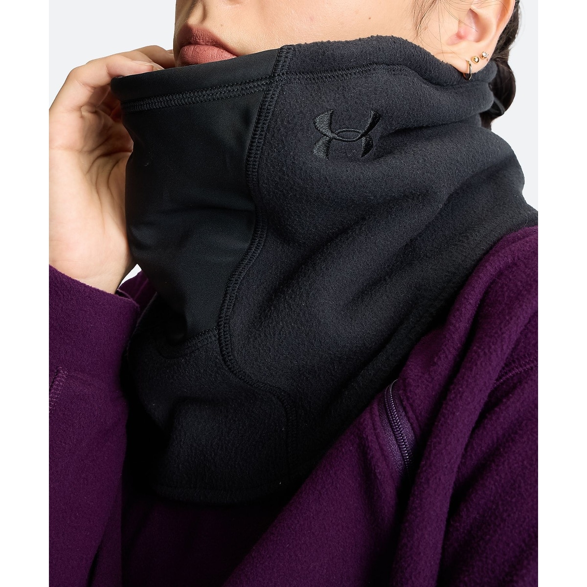 UA FLEECE REVERSIBLE NECK GAITER