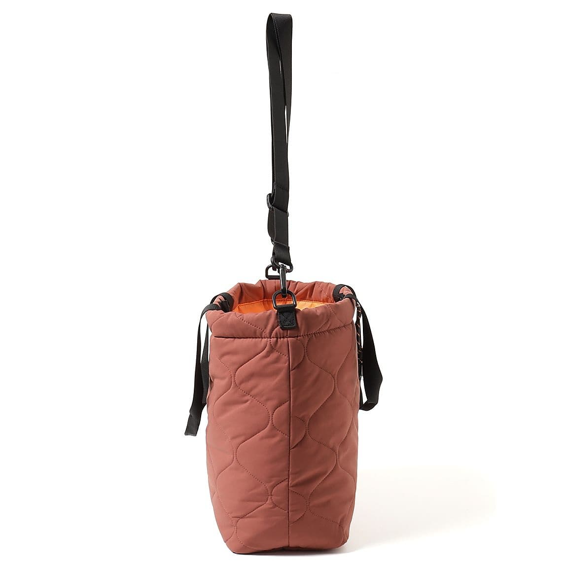 [KiU PADDED DRAWSTRING TOTEBAG]テラコッタ
