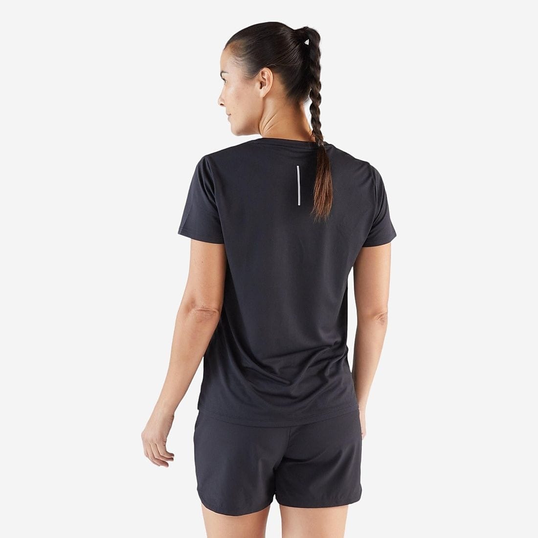 ランニング レディース Tシャツ 透湿性 DRY 100 BLK