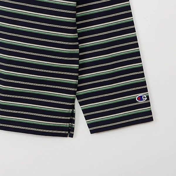L/S BORDER POLO SHIRT
