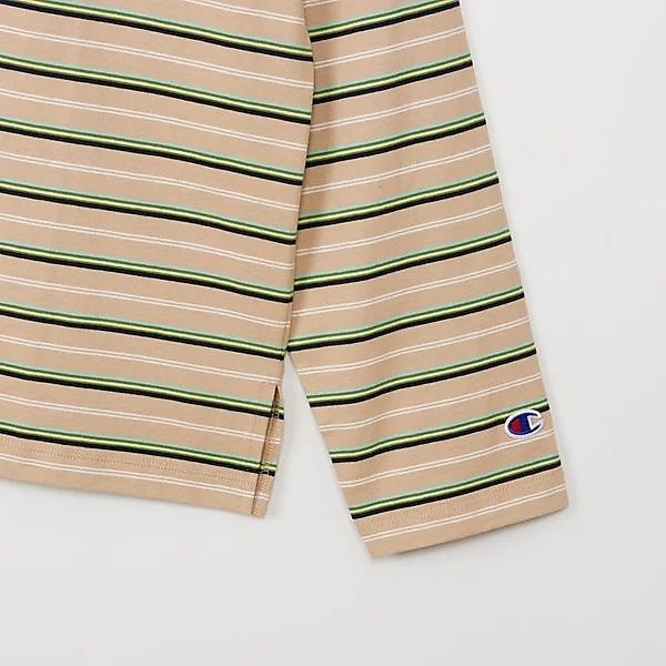 L/S BORDER POLO SHIRT