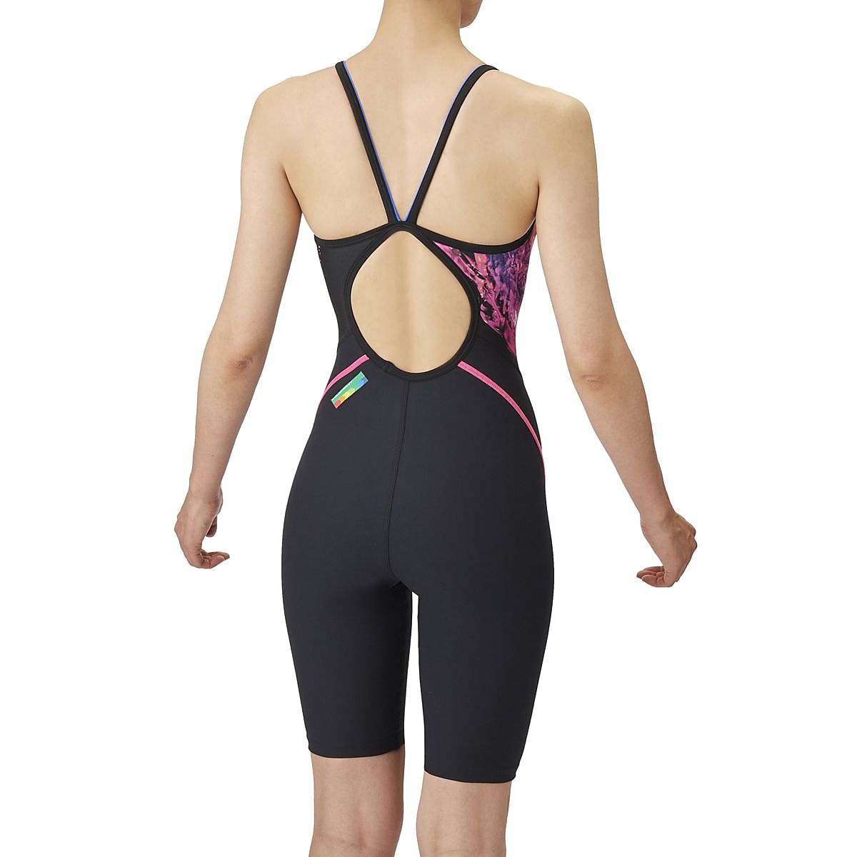 トレーニングワンピーススパッツ(オープンバック・ハーフレッグ)