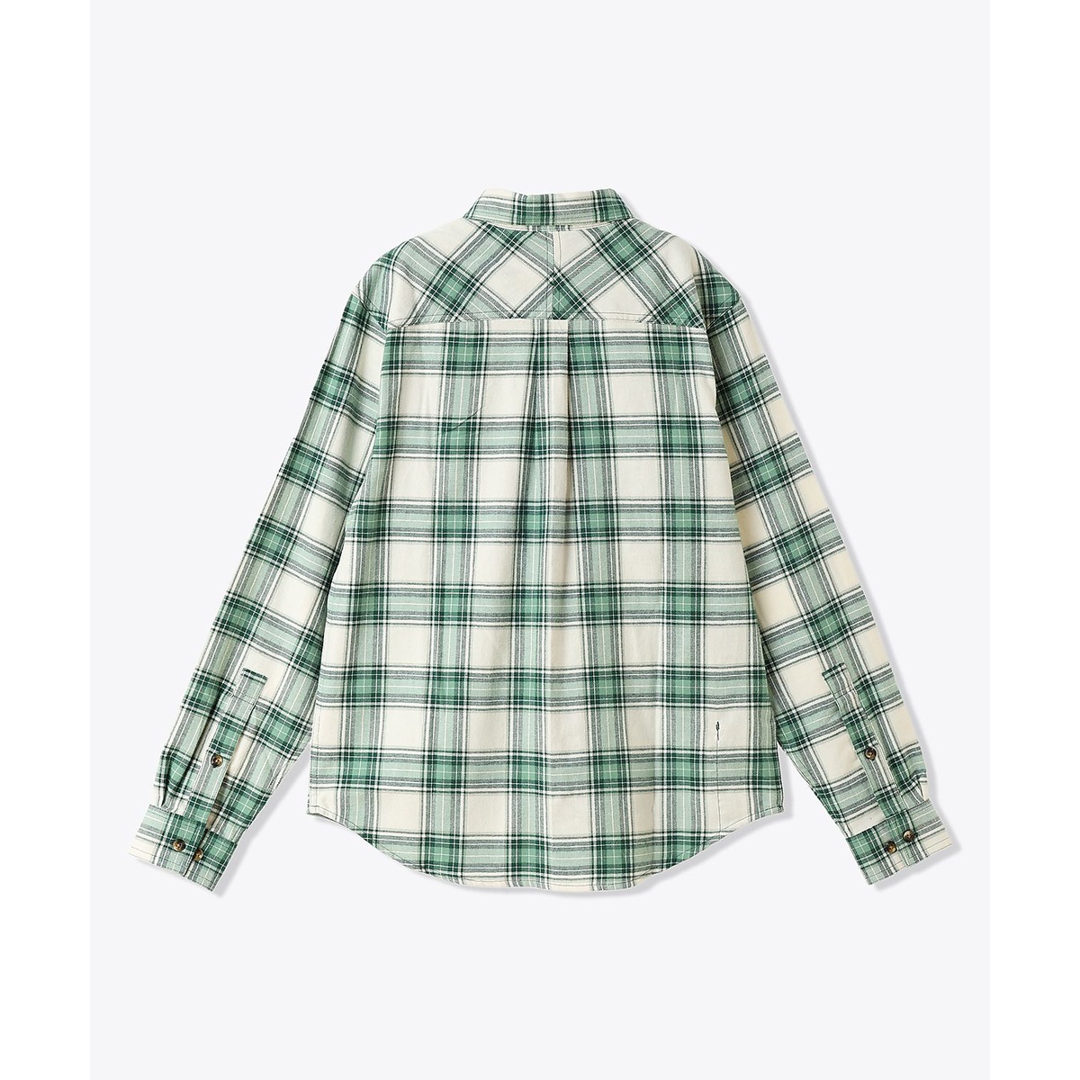 フレアガンストレッチフランネルシャツ