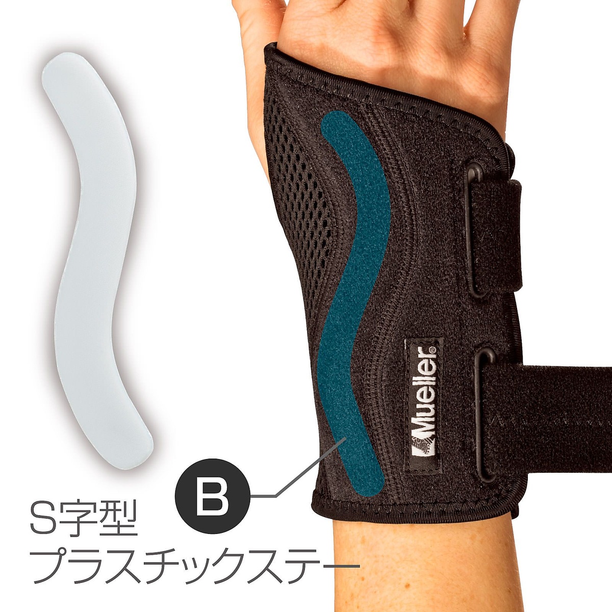 フィッテッド リストブレイス右用　SMサイズ