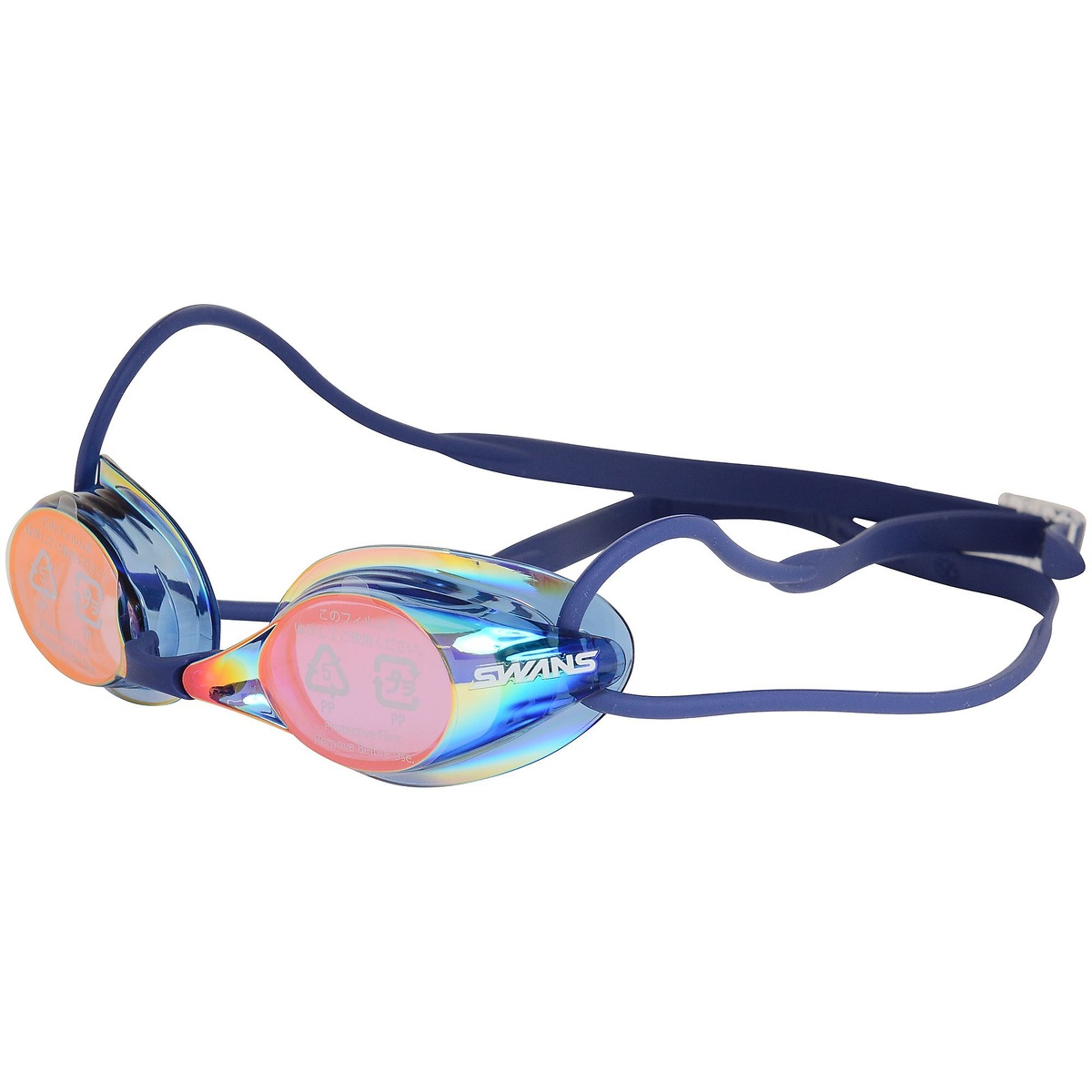 SR-7M　ノンクッションレーシングゴーグル　日本製　ミラーレンズ　くもり止め　UVカット