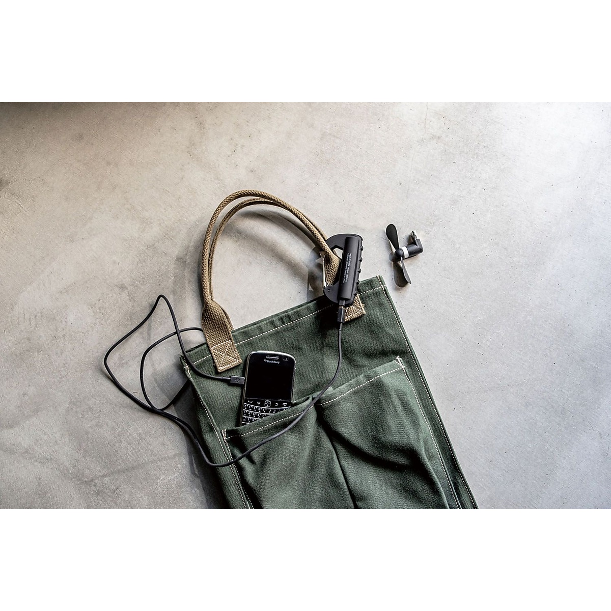 CARABINER BATTERY DOUBLE OLIVE