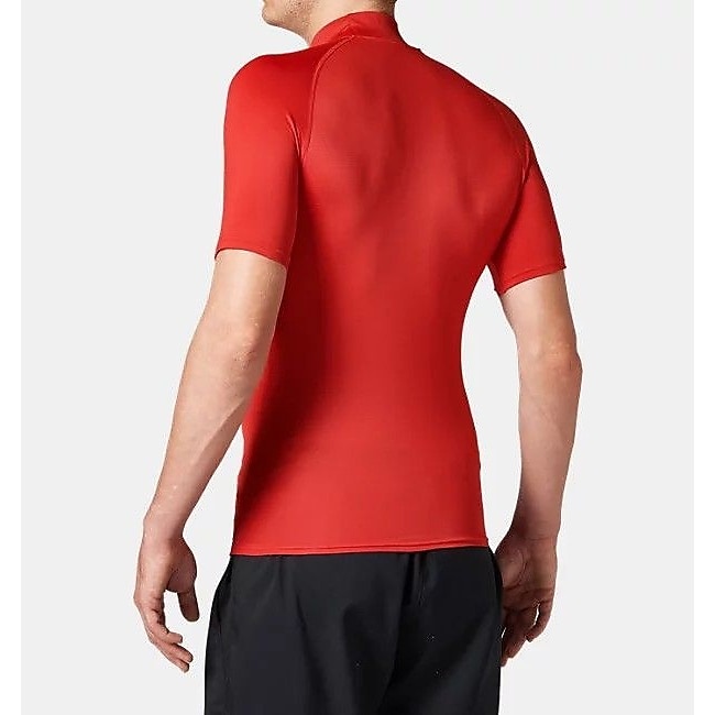UA HEATGEAR ARMOUR COMPRESSION SHORT SLEEVE MOCK NECK SHIRT