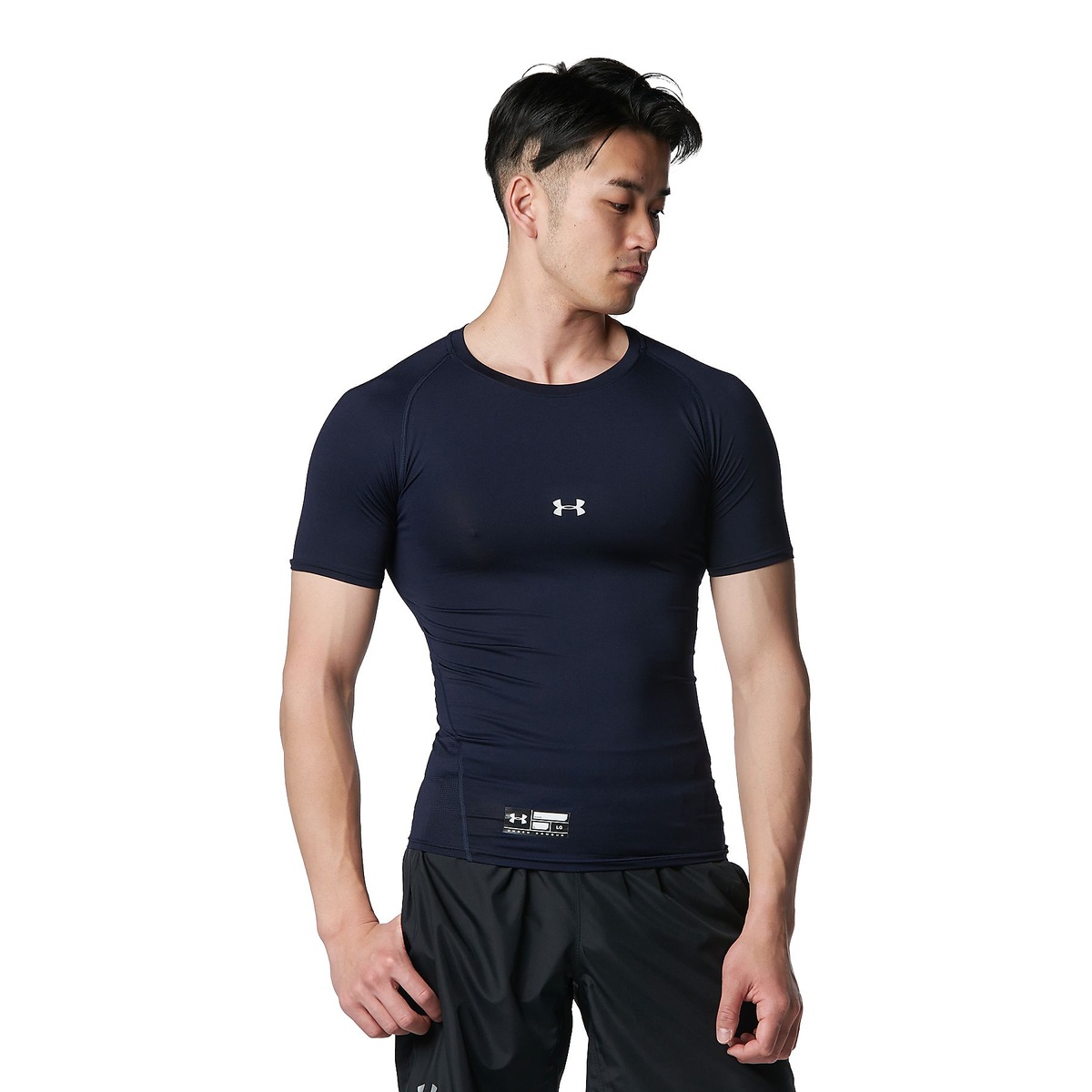 UA HEATGEAR ARMOUR COMPRESSION SHORT SLEEVE CREW NECK SHIRT
