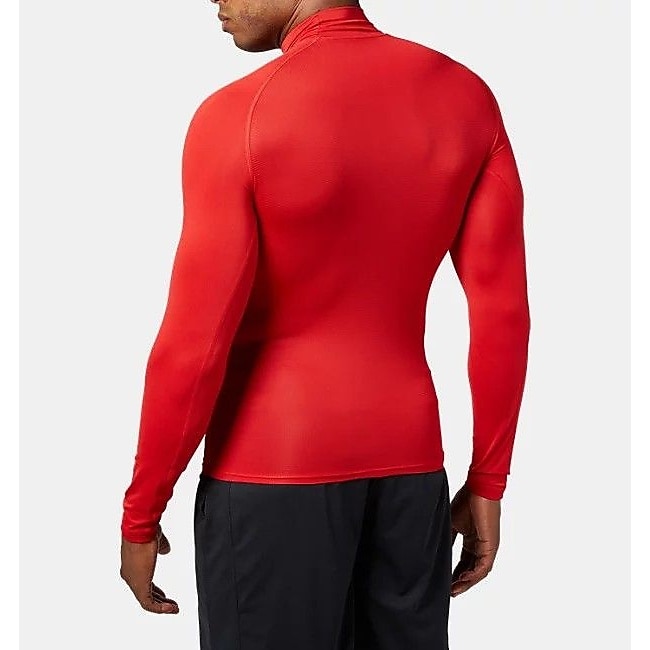 UA HEATGEAR ARMOUR COMPRESSION LONG SLEEVE MOCK NECK SHIRT