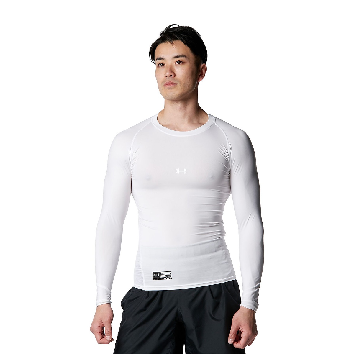 UA HEATGEAR ARMOUR COMPRESSION LONG SLEEVE CREW NECK SHIRT