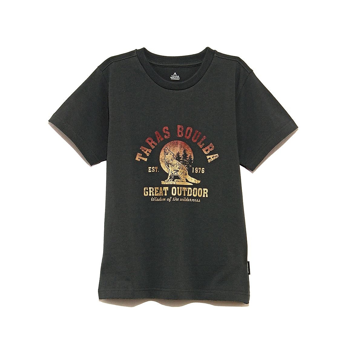 ジュニア ヘビーコットンプリントTシャツ（コヨーテ）