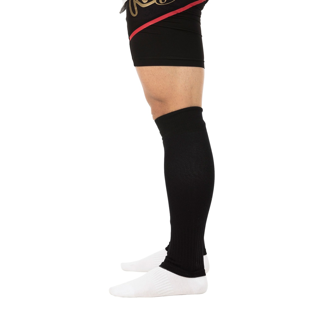 カラーカーフソックス アンダーストップ-ブラック