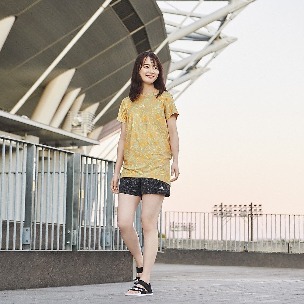 中城あすかさん着用アイテム RE：SPORT チュニック 半袖Tシャツ / W RESPORT TEE